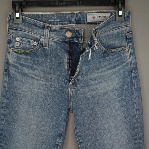 New AG Mari High Rise Slim Straight Leg Jeans in 18 Years Pride size 23 - Picture 14 of 16